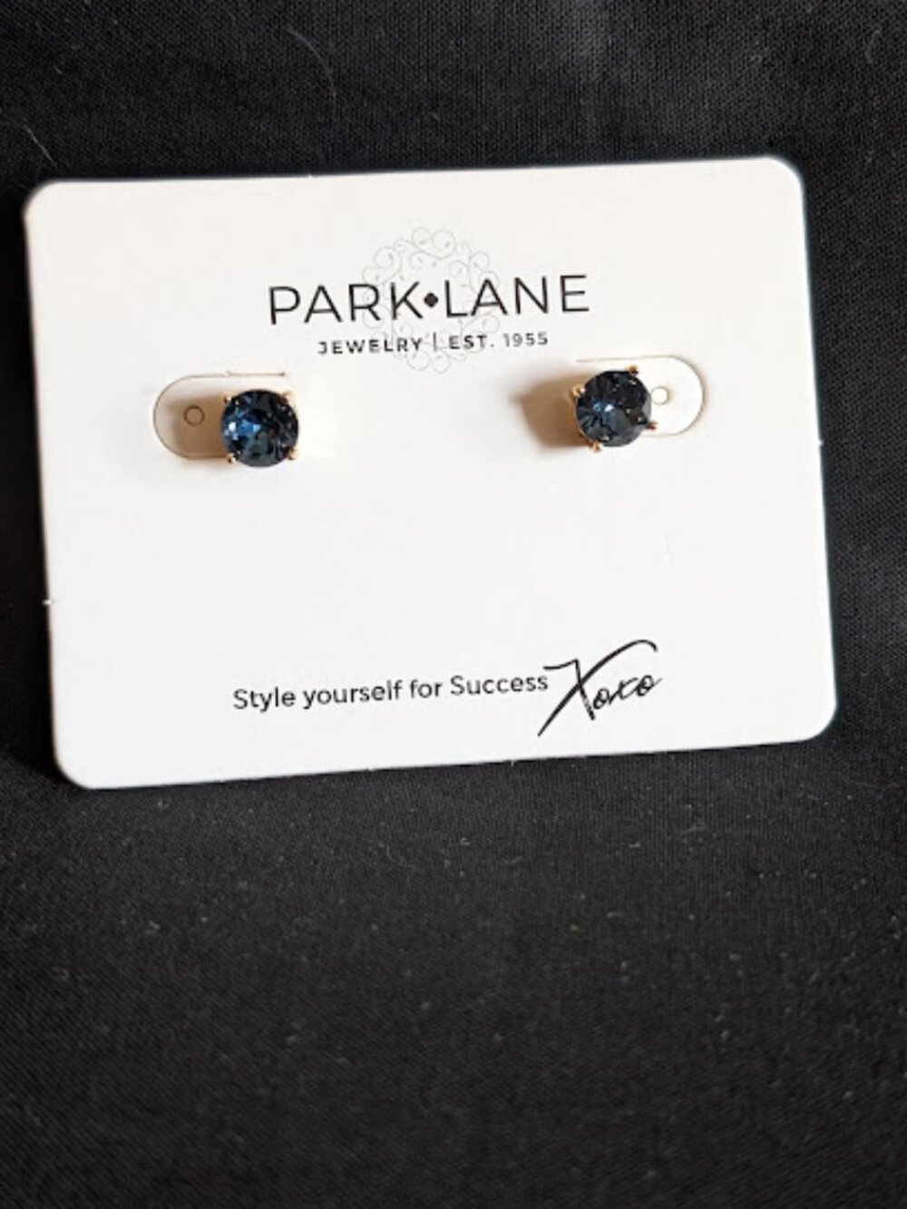 Denim Blue Impression Earrings